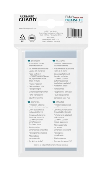 Ultimate Guard Precise-Fit Sleeves wiederverschließbar Japanische Größe Transparent (100)